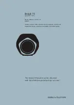 Bang & Olufsen BeoLab 19 Service Manual preview
