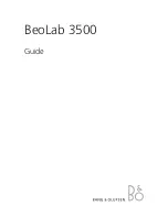 Предварительный просмотр 1 страницы Bang & Olufsen BeoLab 3500 Manual