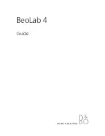 Bang & Olufsen BeoLab 4 User Manual preview
