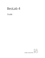 Предварительный просмотр 1 страницы Bang & Olufsen BeoLab 4 User Manual