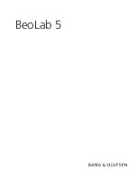 Bang & Olufsen BeoLab 5 Instructions Manual preview