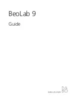 Предварительный просмотр 1 страницы Bang & Olufsen BeoLab 9 User Manual