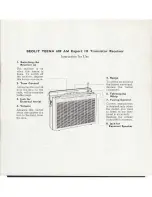 Preview for 3 page of Bang & Olufsen Beolit Teena 609 AM Export Instructions For Use Manual