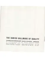 Preview for 10 page of Bang & Olufsen Beolit Teena 609 AM Export Instructions For Use Manual