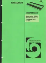 Bang & Olufsen beomaster 2000 Service Manual preview