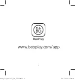 Предварительный просмотр 3 страницы Bang & Olufsen BeoPlay A1 Quick Start Manual