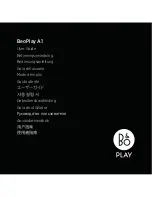 Предварительный просмотр 1 страницы Bang & Olufsen BeoPlay A1 User Manual