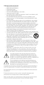 Preview for 4 page of Bang & Olufsen Beoplay A9 4th Generation Important Safety Instructions Manual