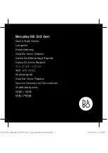 Предварительный просмотр 1 страницы Bang & Olufsen Beoplay E8 3rd Gen Quick Start Manual