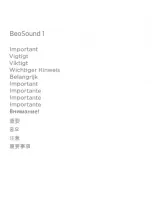 Preview for 2 page of Bang & Olufsen BeoSound 1 Quick Manual