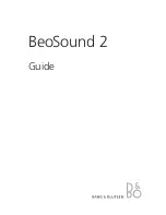 Bang & Olufsen BeoSound 2 User Manual preview