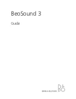 Предварительный просмотр 1 страницы Bang & Olufsen BeoSound 3 Manual