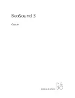 Bang & Olufsen BeoSound 3 User Manual preview
