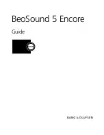 Предварительный просмотр 1 страницы Bang & Olufsen BeoSound 5 Encore Manual