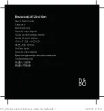 Bang & Olufsen Beosound A1 2nd Gen Quick Start Manual предпросмотр