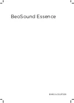 Preview for 1 page of Bang & Olufsen Beosound ESSENCE Manual