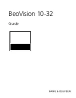 Preview for 1 page of Bang & Olufsen BeoVision?10-32 Manual