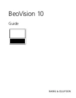 Предварительный просмотр 1 страницы Bang & Olufsen BeoVision 10 Manual