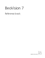 Предварительный просмотр 1 страницы Bang & Olufsen BeoVision 7 Reference Book