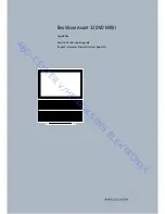 Bang & Olufsen BeoVision Avant 32 DVD MKII Repair Manual preview
