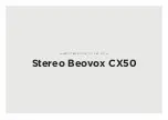 Bang & Olufsen Beovox CX50 Setup Manual предпросмотр