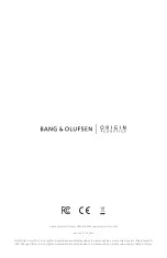 Preview for 21 page of Bang & Olufsen BOHBLR Installation Manual