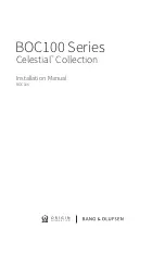 Bang & Olufsen Celestial BOC100 Series Installation Manual предпросмотр