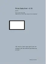 Предварительный просмотр 1 страницы Bang & Olufsen D6 Service Center Repair Manual