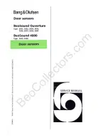 Preview for 123 page of Bang-Olufsen BeoSound Ouverture 2631 Service Manual