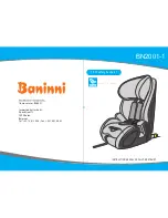 Baninni Arona Isofix BN2001 Instruction Manual preview