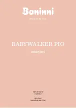 Preview for 30 page of Baninni BABYWALKER PIO BNBW009 Manual