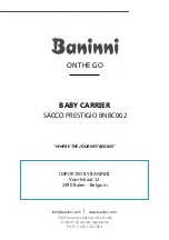 Preview for 23 page of Baninni SACCO PRESTIGIO BNBC002 Manual