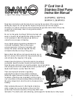 Preview for 1 page of Banjo 300PI8PRO Instruction Manual