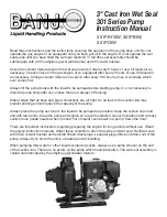 Предварительный просмотр 1 страницы Banjo 301PIH13W Instruction Manual