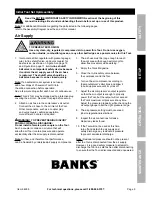 Preview for 9 page of banks 64268 Owner'S Manual & Safety Instructions