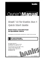 banks iDash 1.8 Quick Start Manual preview