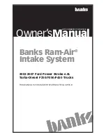 banks Ram-Air 42155 Owner'S Manual preview