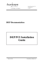 Banksys DEP/PCI v4 Installation Manual preview