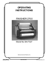 Banner American BA-FS27 Operating Instructions Manual preview