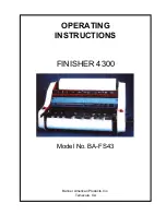 Banner American BA-FS43 Operating Instructions Manual preview