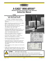 Preview for 1 page of Banner A-GAGE MINI-ARRAY MAC Series Instruction Manual