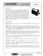 Предварительный просмотр 1 страницы Banner PL3-M Specification Sheet