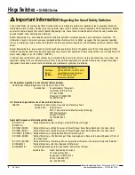 Preview for 2 page of Banner SI-HG63FQDR Instruction Manual