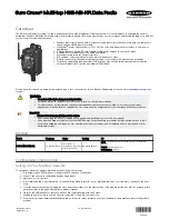 Banner Sure Cross MultiHop H3E-NB-KR Manual preview