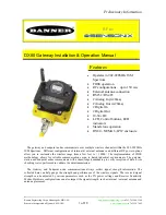 Banner SureCross DX80 Installation & Operation Manual preview