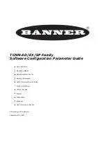 Предварительный просмотр 1 страницы Banner TCNM-AD Series Parameter Manual