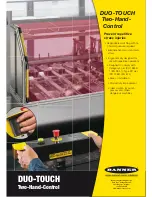 Предварительный просмотр 1 страницы Banner Two-Hand-Control DUO-TOUCH SG Brochure