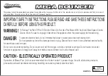 Banzai MEGA BOUNCER Series Manual preview