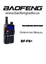 Предварительный просмотр 1 страницы Baofeng BF-F8+ Operating Manual