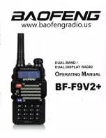 Baofeng BF-F9V2+ Operating Manual preview